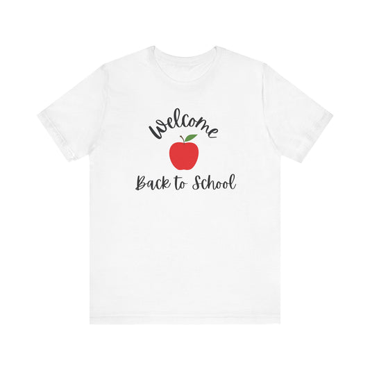 Back to School Tee, Welcome Back to School T-Shirt, Unisex Jersey Shirt, Teacher Gift, Student Fashion, Kids School Outfit