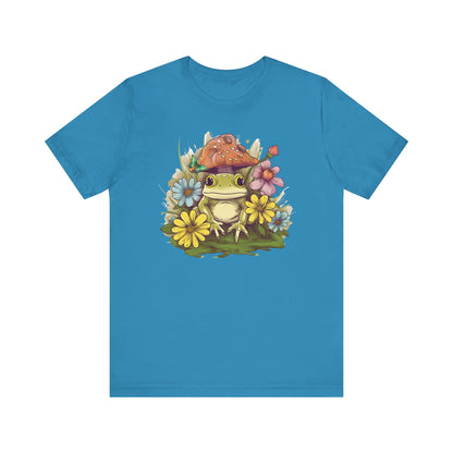 Cute Frog and Flower Unisex Jersey Tee