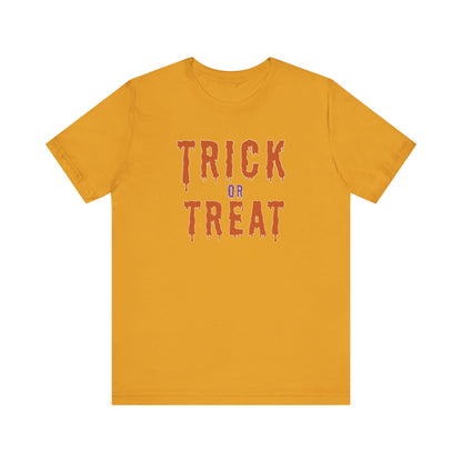 Halloween Trick or Treat Tee, T-Shirt, Spooky Outfit, Fall Festivities, Halloween Costume, October Celebration