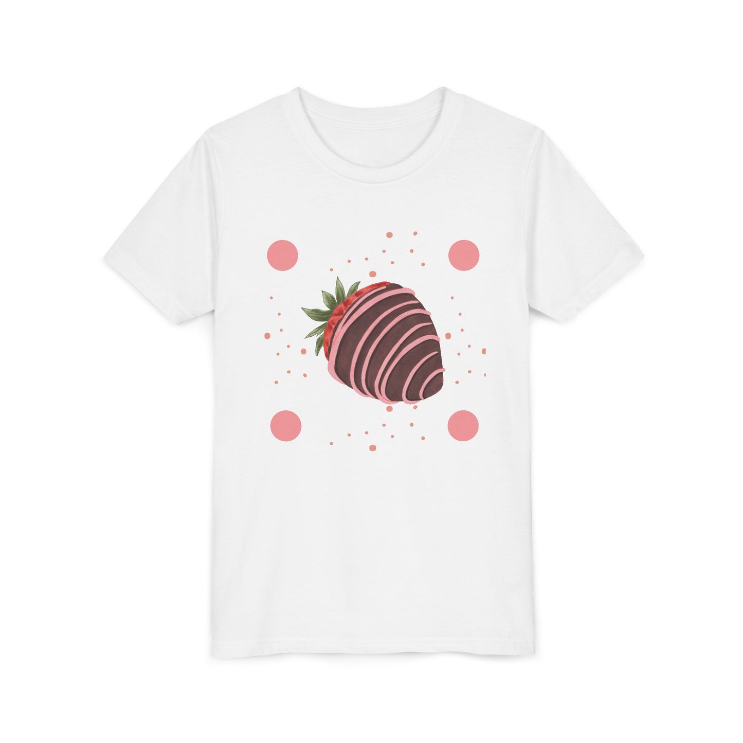 Chocolate Covered Strawberry Youth Tee - Fun & Playful Kid's Shirt for Summer (The Melanie)
