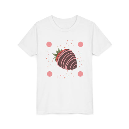 Chocolate Covered Strawberry Youth Tee - Fun & Playful Kid's Shirt for Summer (The Melanie)