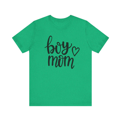 Boy Mom Graphic Tee -Jersey Short Sleeve T-Shirt