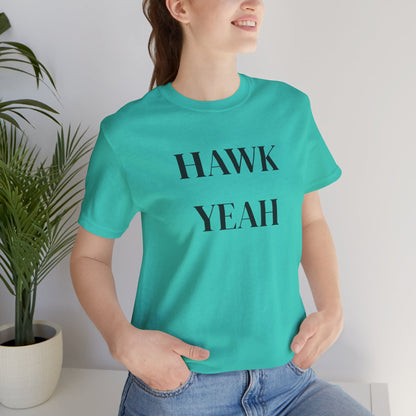 Hawk Yeah T-Shirt, Funny Graphic Tee, Casual Unisex Top, Bird Lover Gift, Summer Fashion