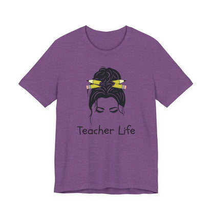 Teacher Life Jersey Tee - Comfortable and Stylish Gift for Educators