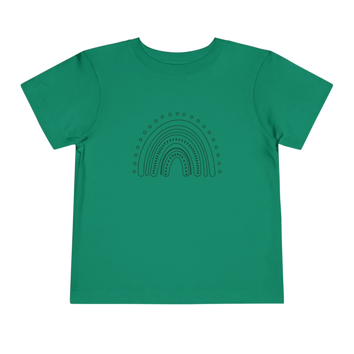 Toddler Rainbow Short Sleeve Tee - Cute Kids' T-Shirt for Playtime and Celebrations