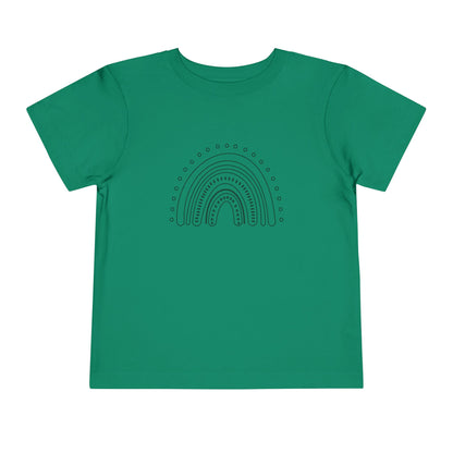 Toddler Rainbow Short Sleeve Tee - Cute Kids' T-Shirt for Playtime and Celebrations