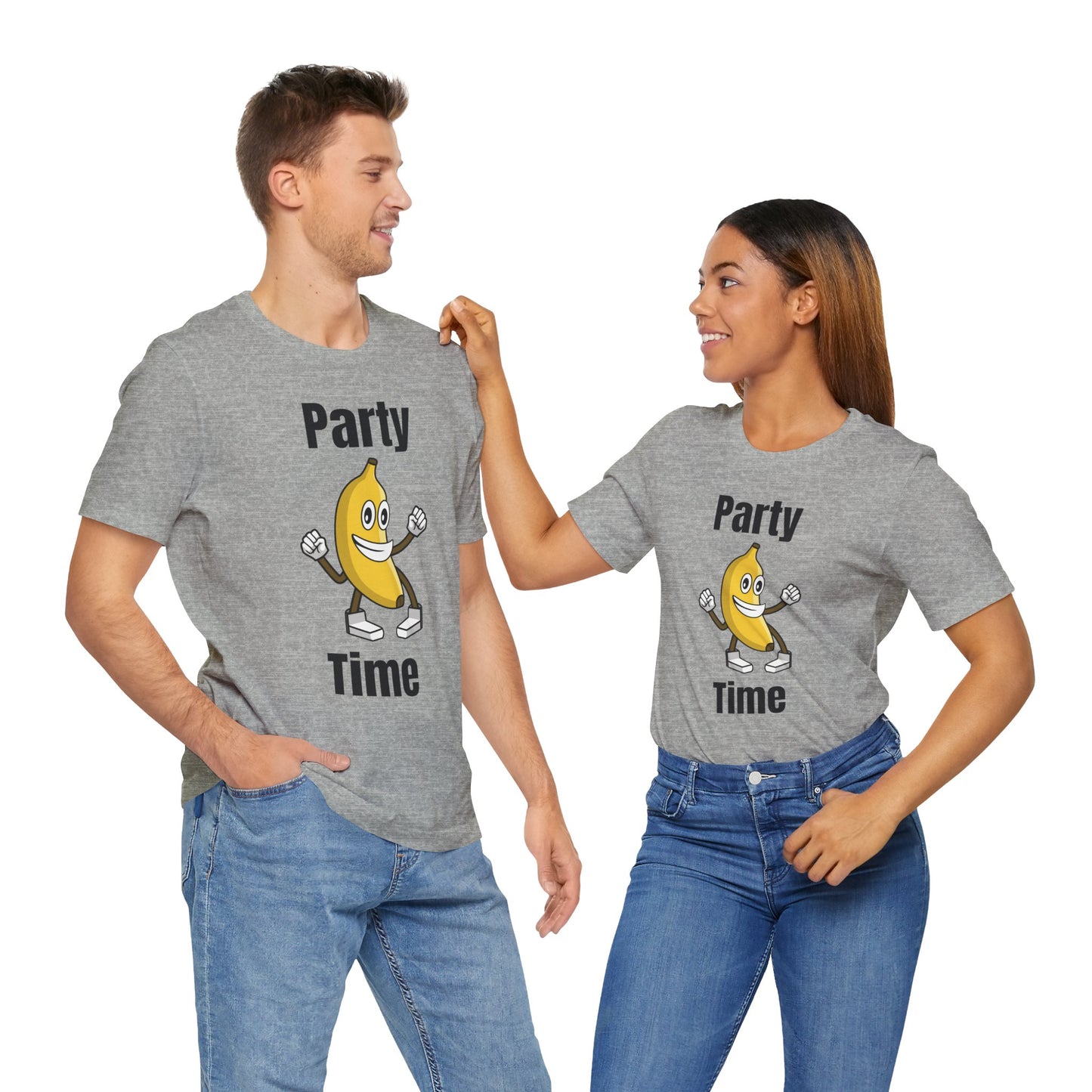 Party Time Banana T-Shirt - Fun Unisex Jersey Tee for Celebrations