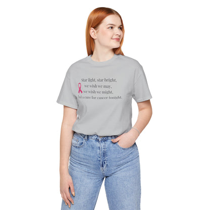 Find a Cure Cancer Awareness Tee - Short Sleeve Shirt (The Mary Beth)