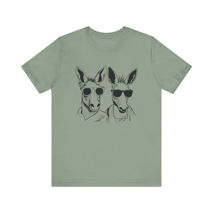Cool Kangaroo Sunglasses Unisex Tee - Fun & Casual Style for Animal Lovers