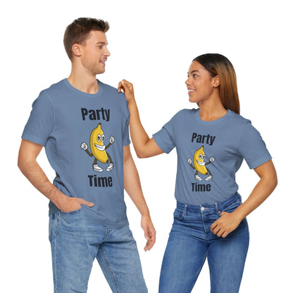 Party Time Banana T-Shirt - Fun Unisex Jersey Tee for Celebrations
