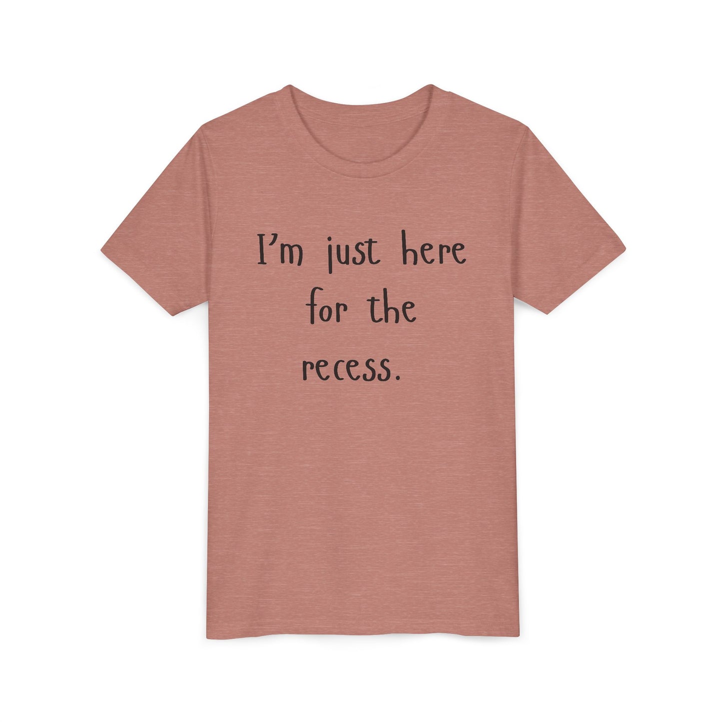 Youth Casual Tee, Fun T-Shirt for Kids, Graphic Shirt for Recess, Boys and Girls Summer Top, Ideal Back-to-School Gift