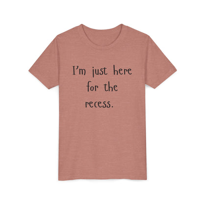 Youth Casual Tee, Fun T-Shirt for Kids, Graphic Shirt for Recess, Boys and Girls Summer Top, Ideal Back-to-School Gift