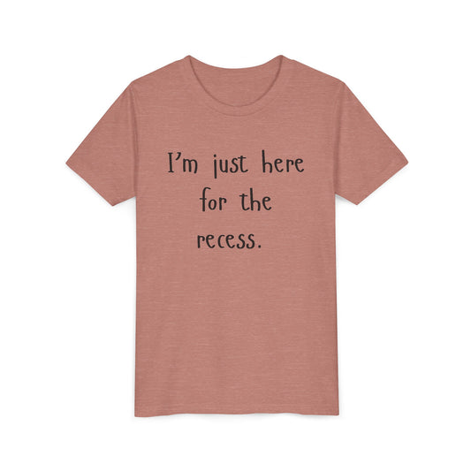 Youth Casual Tee, Fun T-Shirt for Kids, Graphic Shirt for Recess, Boys and Girls Summer Top, Ideal Back-to-School Gift