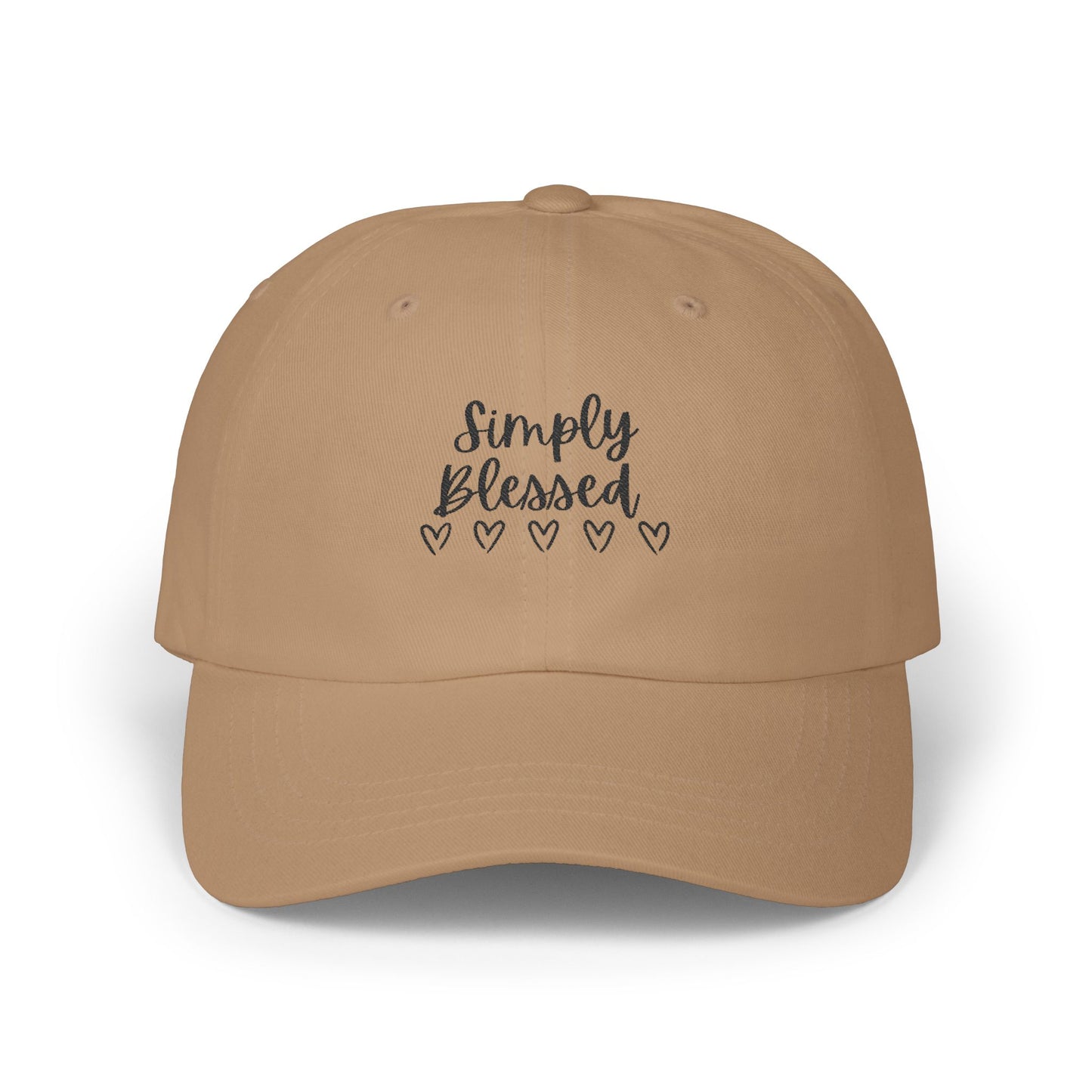 Simply Blessed Classic Dad Cap - Casual White Hat for Everyday Wear