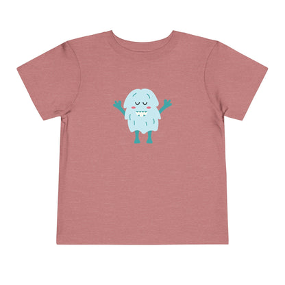 Cute Monster Toddler Short Sleeve Tee - Adorable Playful Shirt for Kids