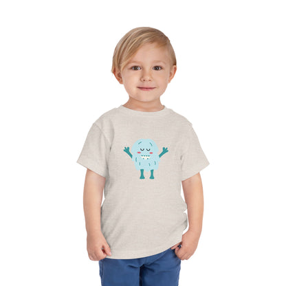 Cute Monster Toddler Short Sleeve Tee - Adorable Playful Shirt for Kids