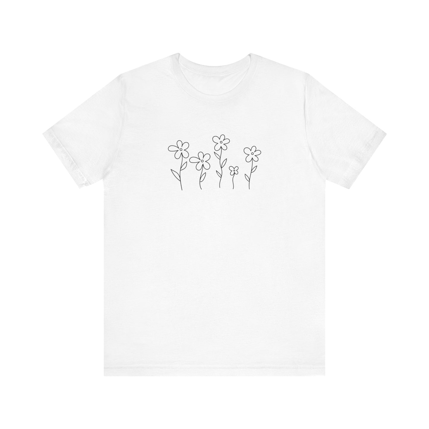 Floral Graphic Tee - Casual Comfort for Nature Lovers