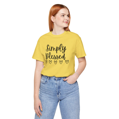 Simply Blessed T-Shirt - Soft Short Sleeve Tee for Everyday Wear