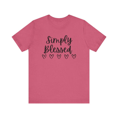 Simply Blessed T-Shirt - Soft Short Sleeve Tee for Everyday Wear