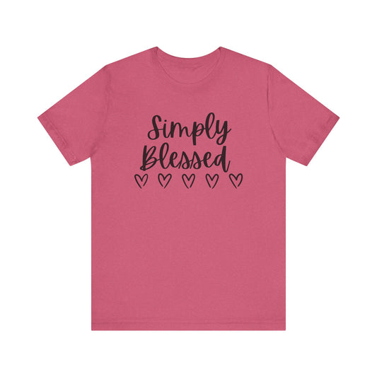 Simply Blessed T-Shirt - Soft Short Sleeve Tee for Everyday Wear