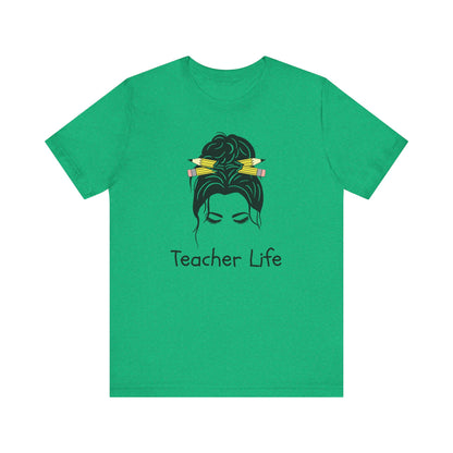 Teacher Life Jersey Tee - Comfortable and Stylish Gift for Educators
