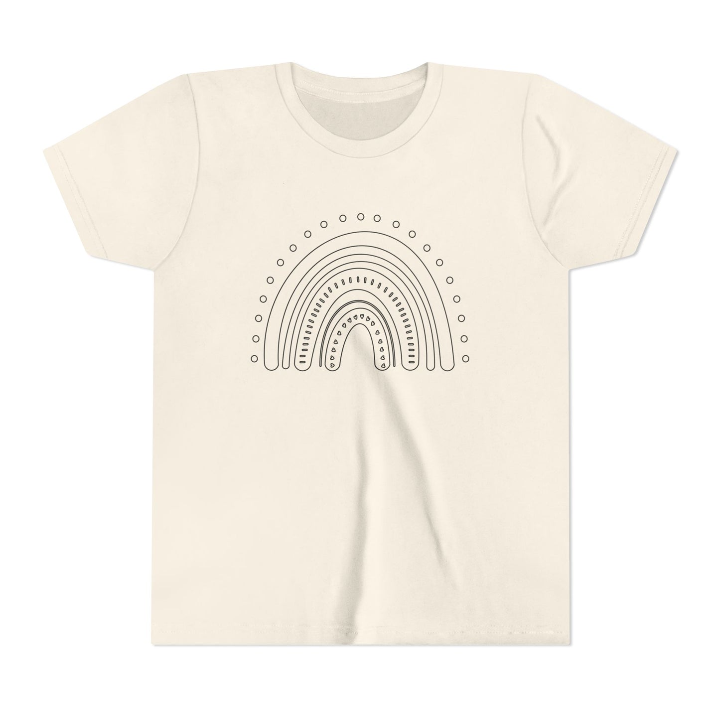 Kids Rainbow Art Short Sleeve Tee - Fun & Colorful Design