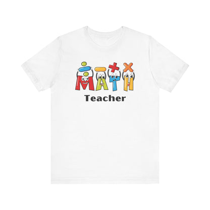 Fun Math Teacher Unisex Jersey Short Sleeve Tee - Perfect for Classroom and Gifts