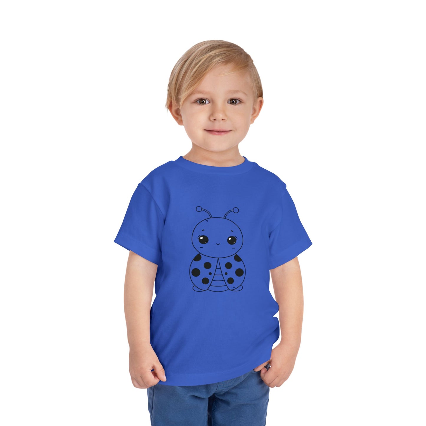 Cute Ladybug Toddler Tee - Fun and Playful Short Sleeve Shirt for Kids