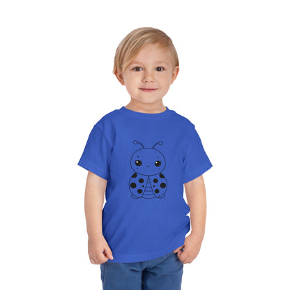 Cute Ladybug Toddler Tee - Fun and Playful Short Sleeve Shirt for Kids