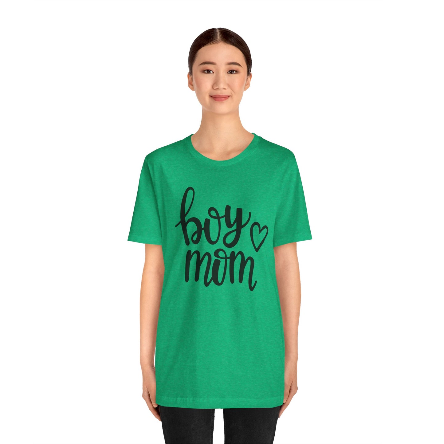 Boy Mom Graphic Tee -Jersey Short Sleeve T-Shirt