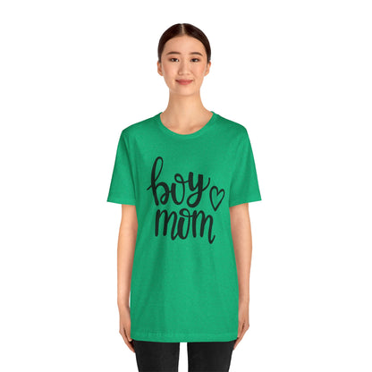 Boy Mom Graphic Tee -Jersey Short Sleeve T-Shirt