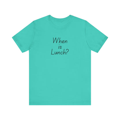 Funny Lunch Question Tee, Cute Unisex Shirt, Gift for Food Lovers, Casual Wear, Summer Outfit, Humorous T-Shirt