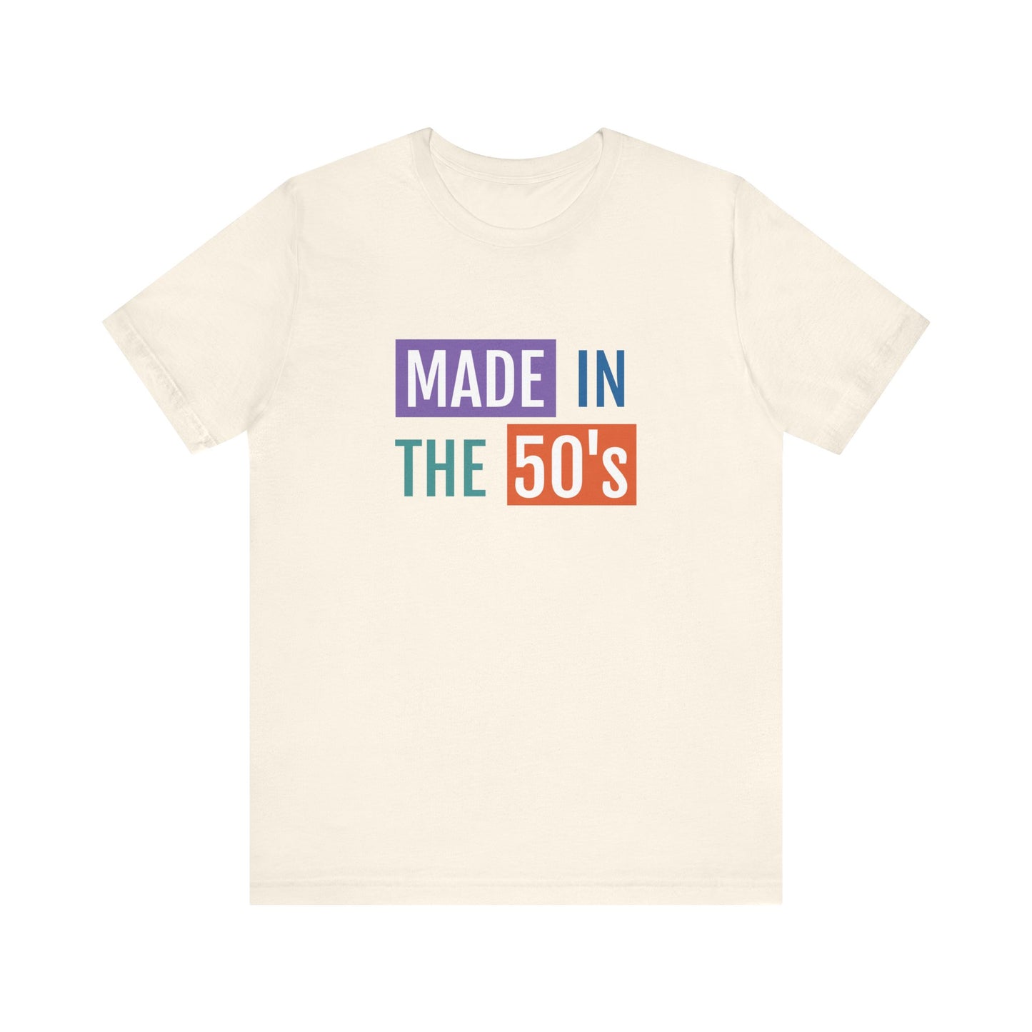 Vintage 50's Made Short Sleeve Tee - Retro Unisex Jersey T-Shirt