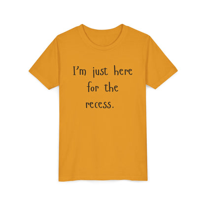 Youth Casual Tee, Fun T-Shirt for Kids, Graphic Shirt for Recess, Boys and Girls Summer Top, Ideal Back-to-School Gift