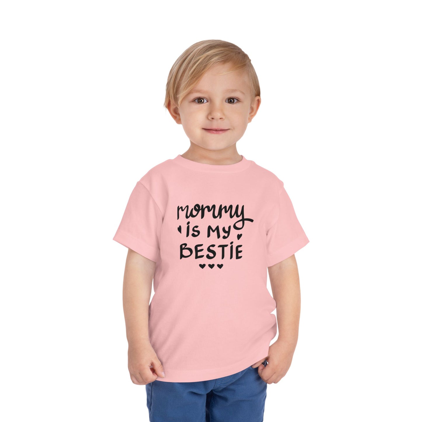 Mommy's Bestie Toddler Tee - Cute Short Sleeve T-Shirt for Little Ones