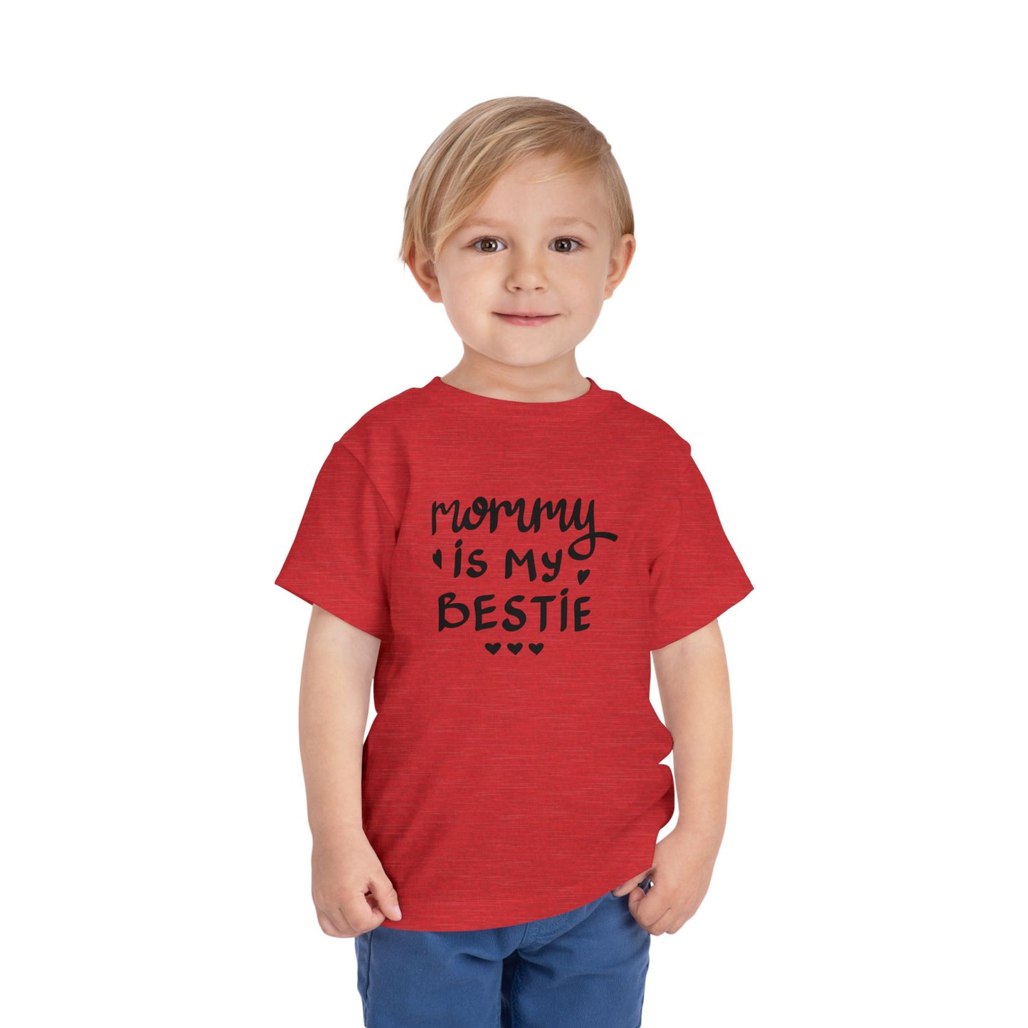 Mommy's Bestie Toddler Tee - Cute Short Sleeve T-Shirt for Little Ones