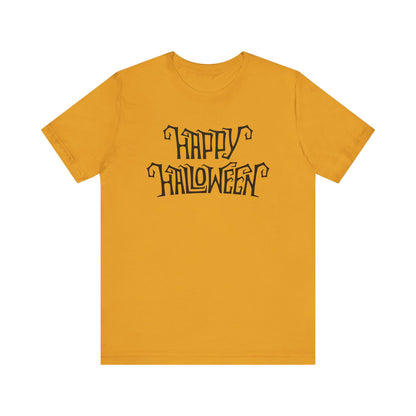 Happy Halloween Tee, Spooky Graphic Shirt, Festive Fall Apparel, Halloween Costume Top, Halloween Party Wear