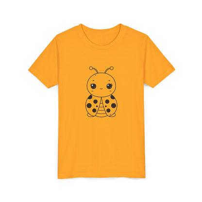 Cute Ladybug Youth Short Sleeve Tee - Perfect for Kids' Playtime!