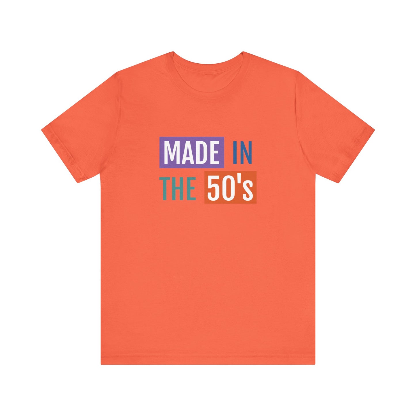 Vintage 50's Made Short Sleeve Tee - Retro Unisex Jersey T-Shirt