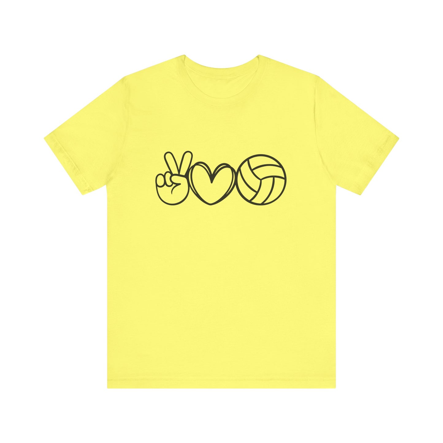 Peace Love Volleyball Unisex Jersey Tee