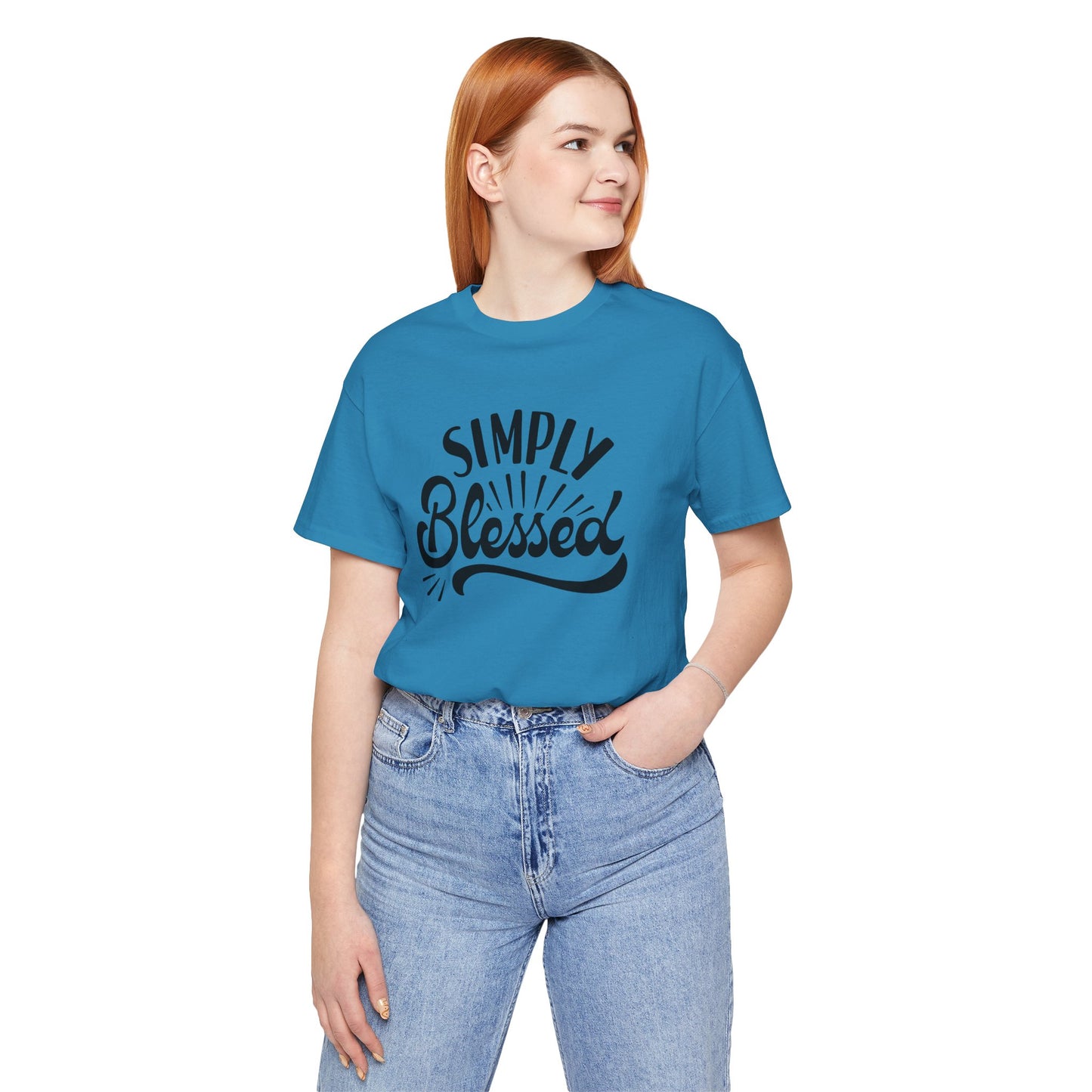 Simply Blessed Jersey Tee - Comfortable & Meaningful T-Shirt for Everyday Wear