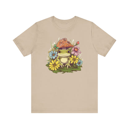 Cute Frog and Flower Unisex Jersey Tee
