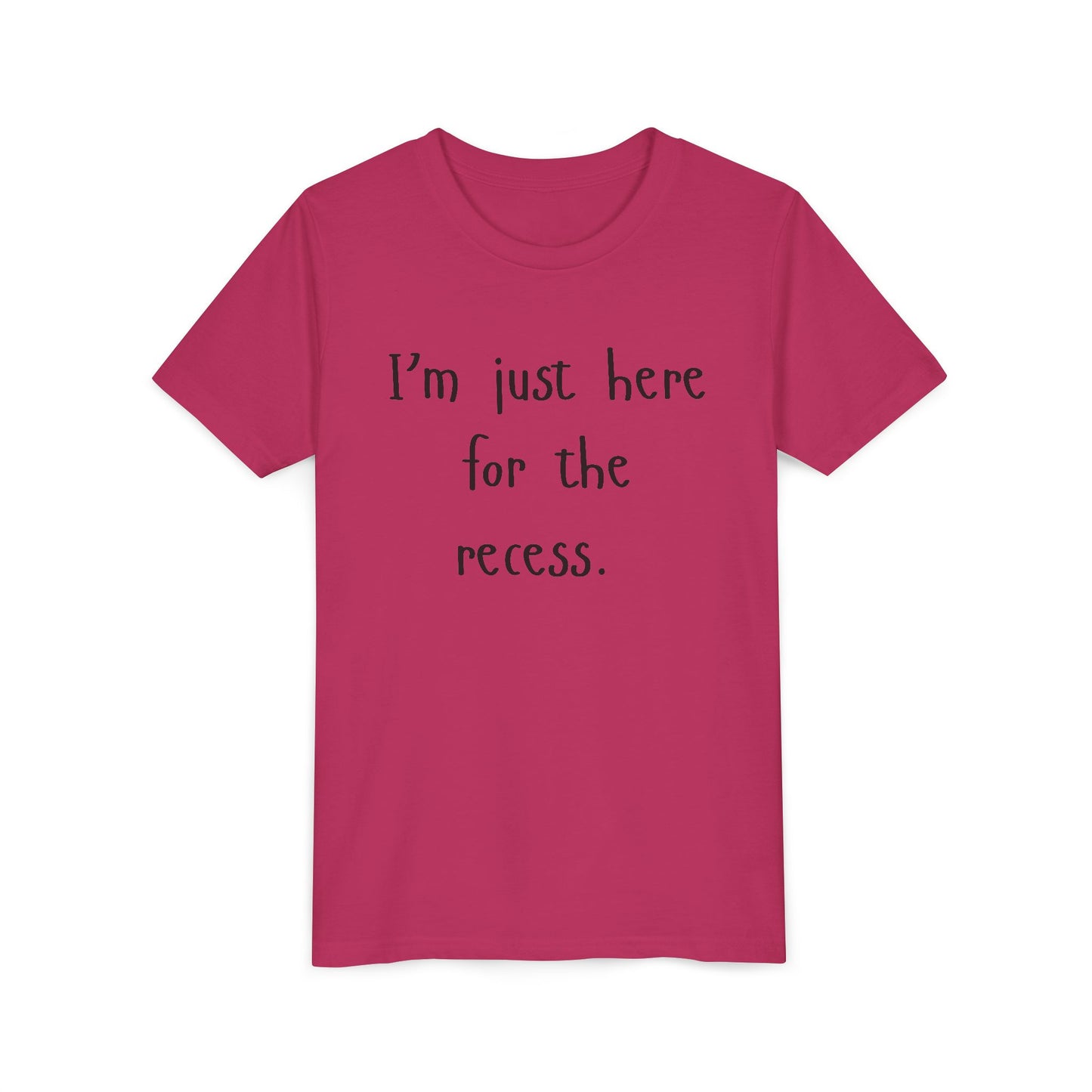 Youth Casual Tee, Fun T-Shirt for Kids, Graphic Shirt for Recess, Boys and Girls Summer Top, Ideal Back-to-School Gift