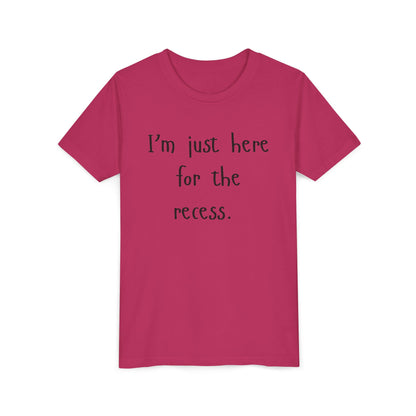 Youth Casual Tee, Fun T-Shirt for Kids, Graphic Shirt for Recess, Boys and Girls Summer Top, Ideal Back-to-School Gift