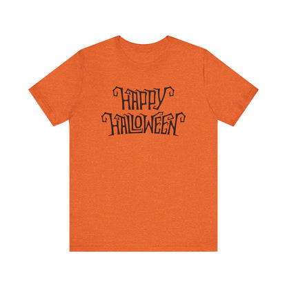 Happy Halloween Tee, Spooky Graphic Shirt, Festive Fall Apparel, Halloween Costume Top, Halloween Party Wear