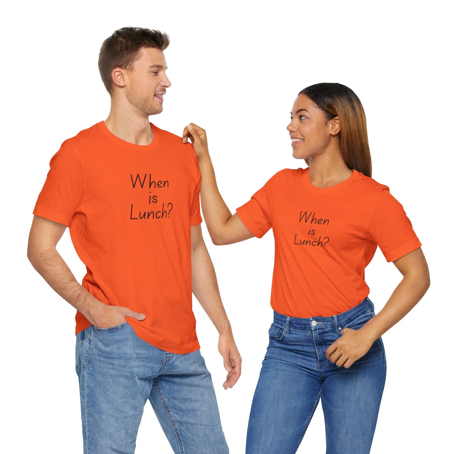 Funny Lunch Question Tee, Cute Unisex Shirt, Gift for Food Lovers, Casual Wear, Summer Outfit, Humorous T-Shirt