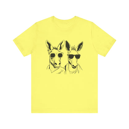 Cool Kangaroo Sunglasses Unisex Tee - Fun & Casual Style for Animal Lovers