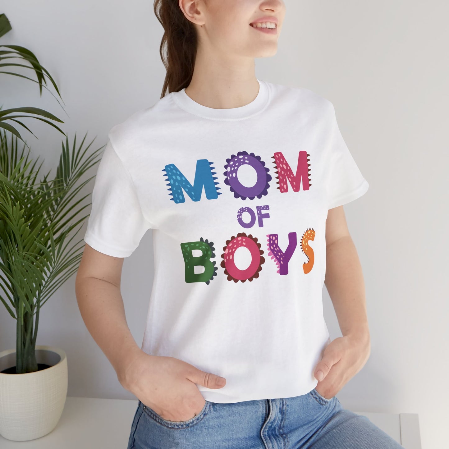 Mom of Boys T-Shirt – Fun & Colorful Tee for Proud Mothers