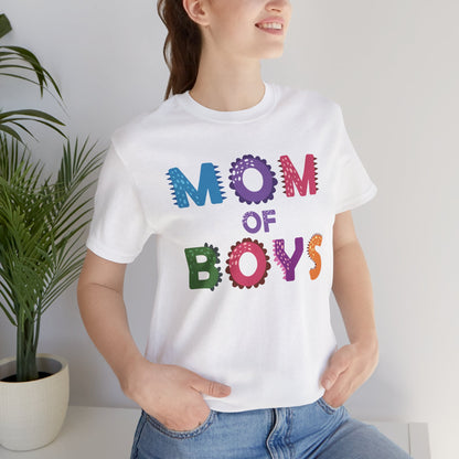 Mom of Boys T-Shirt – Fun & Colorful Tee for Proud Mothers