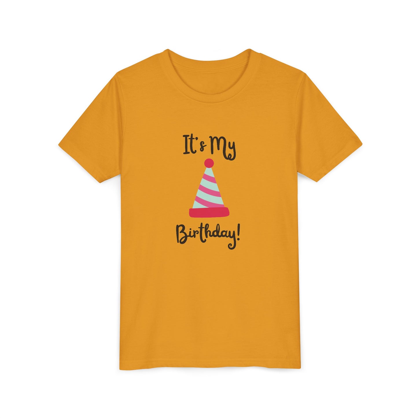 Kids Birthday Celebration Tee - "It's My Birthday!" Short Sleeve T-Shirt